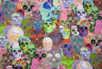 Digitaltryck dödskallar